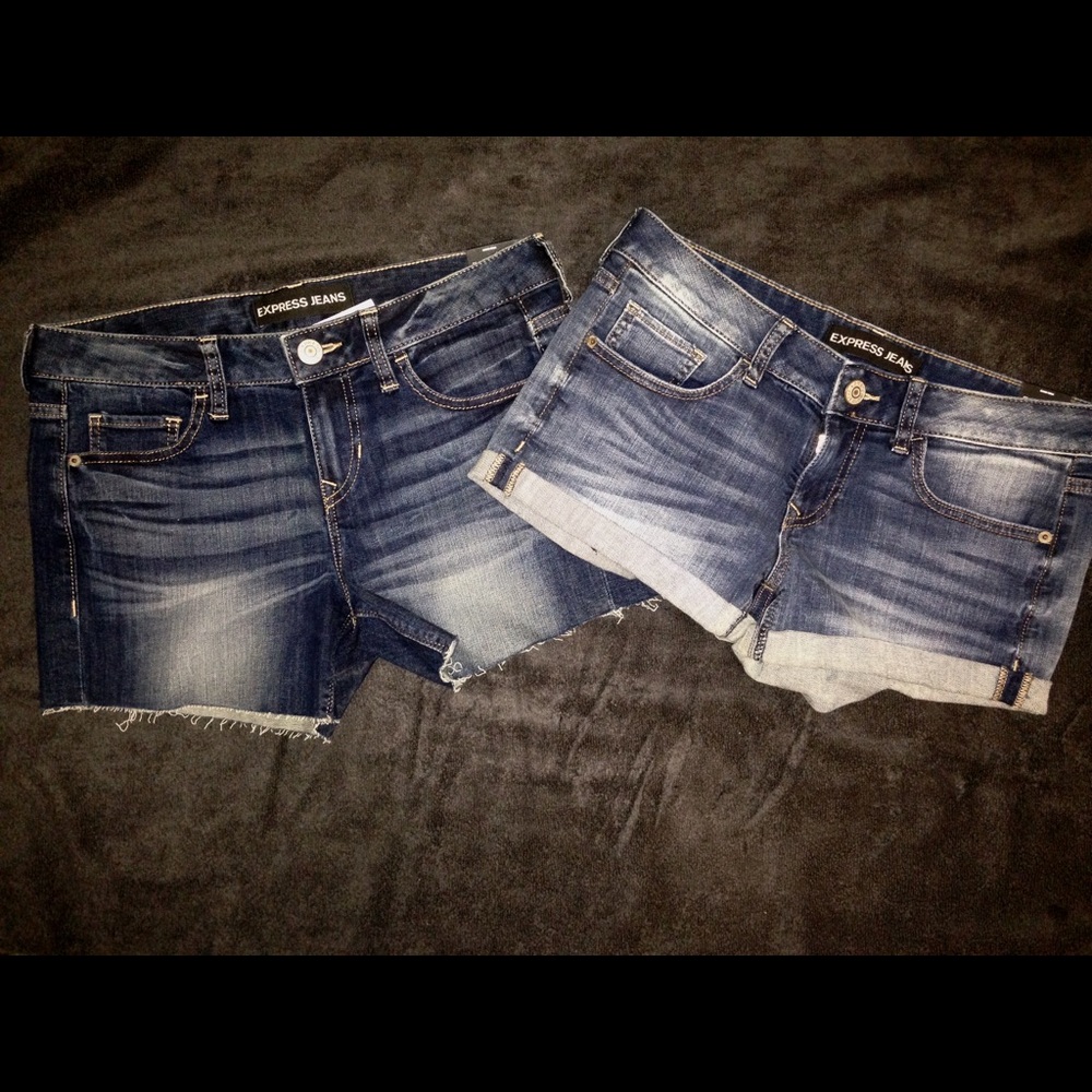 2 Express jean shorts NEW